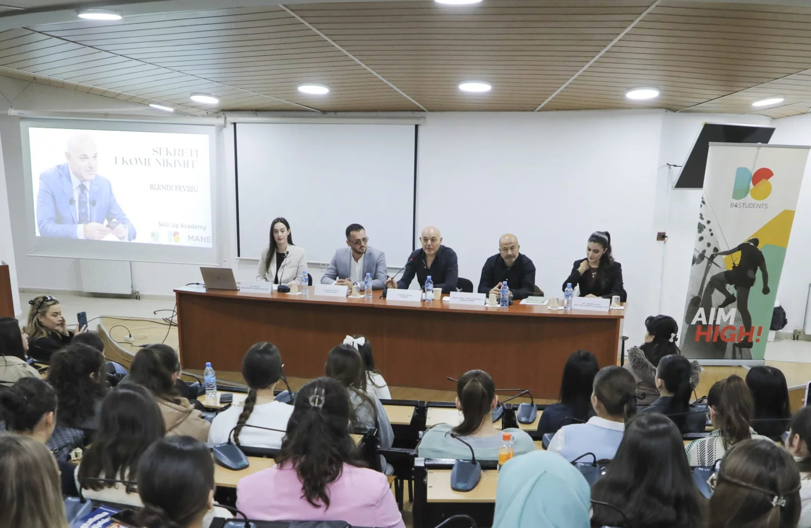 Students attending a Skill Up Academy session in Tirana
